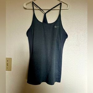 Women’s Nike dri fit large tank. Gray